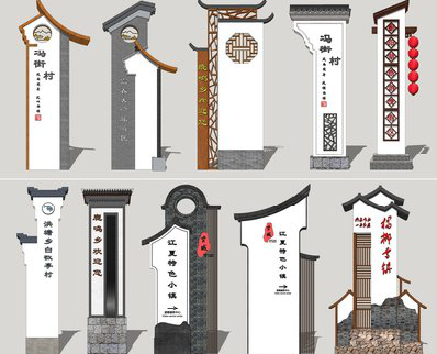  隆昌美丽乡村标识标牌有哪些分类？